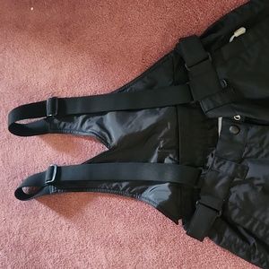 Black Dot Pacific Trail Black Ski Snowboard overalls Size Small